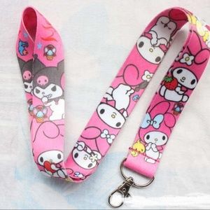 Sanrio My Melody Kuromi Bunny Fashion Cute Lanyard
